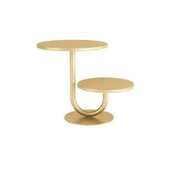 2 Tier Cake Stand Great Quality Metal in Golden Color for Parties at Home and Restaurant