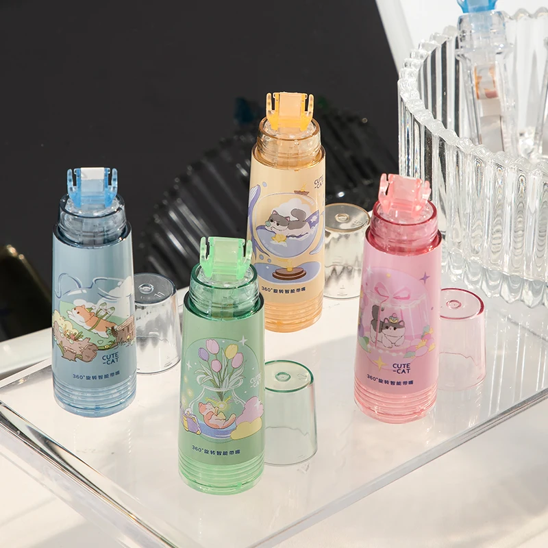 Factory OEM  customization  cute  small  mini correction supplies  transparent  Refillable  kid student correction Tape