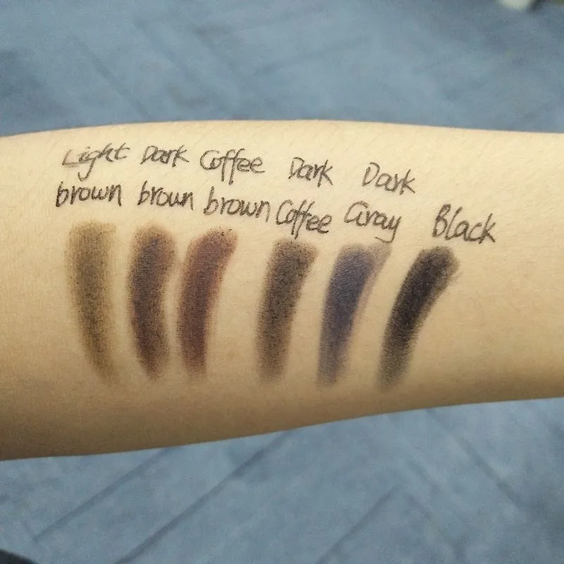 Wholesale Waterproof Private Label Automatic Makeup Eye Brow Pink Triangle Pencil 3D Custom Eyebrow Pencil with Brush