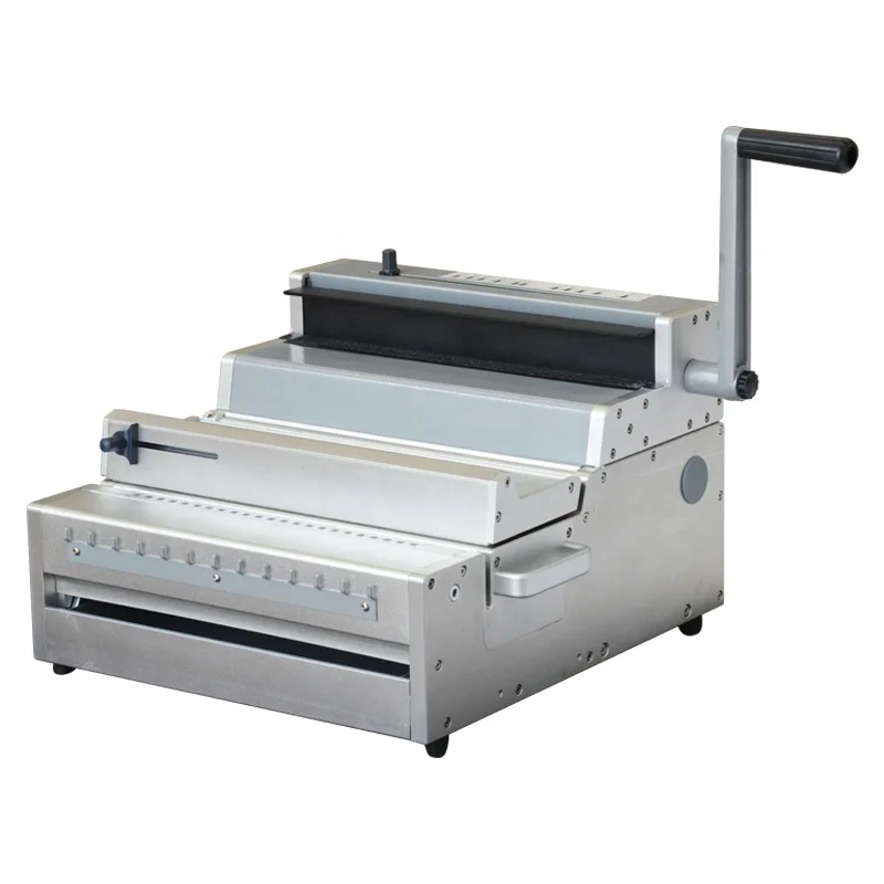 Полуавтоматическая штамповочная машина формата A3 для бумаги и двухпроводная металлическая обвязочная