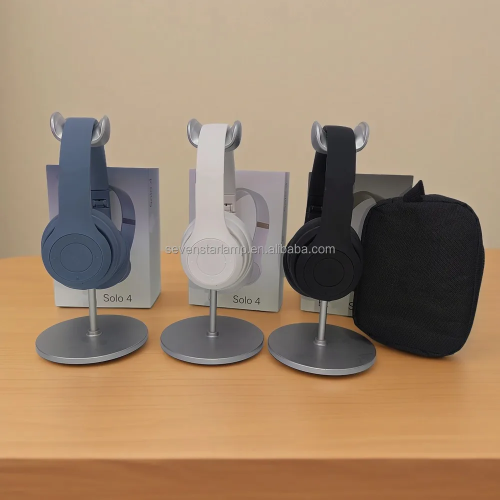 2025 High Quality Solo 4 Wireless Headphones Leather Cover Stereo JL BT Noise Cancellation Earbuds Pro Studio Gaming Headset