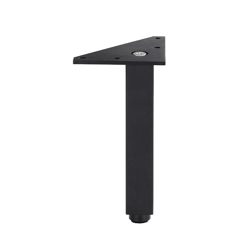 Wholesale good furniture accessories L shape shiny durable support leg for sofa cabinet and bed