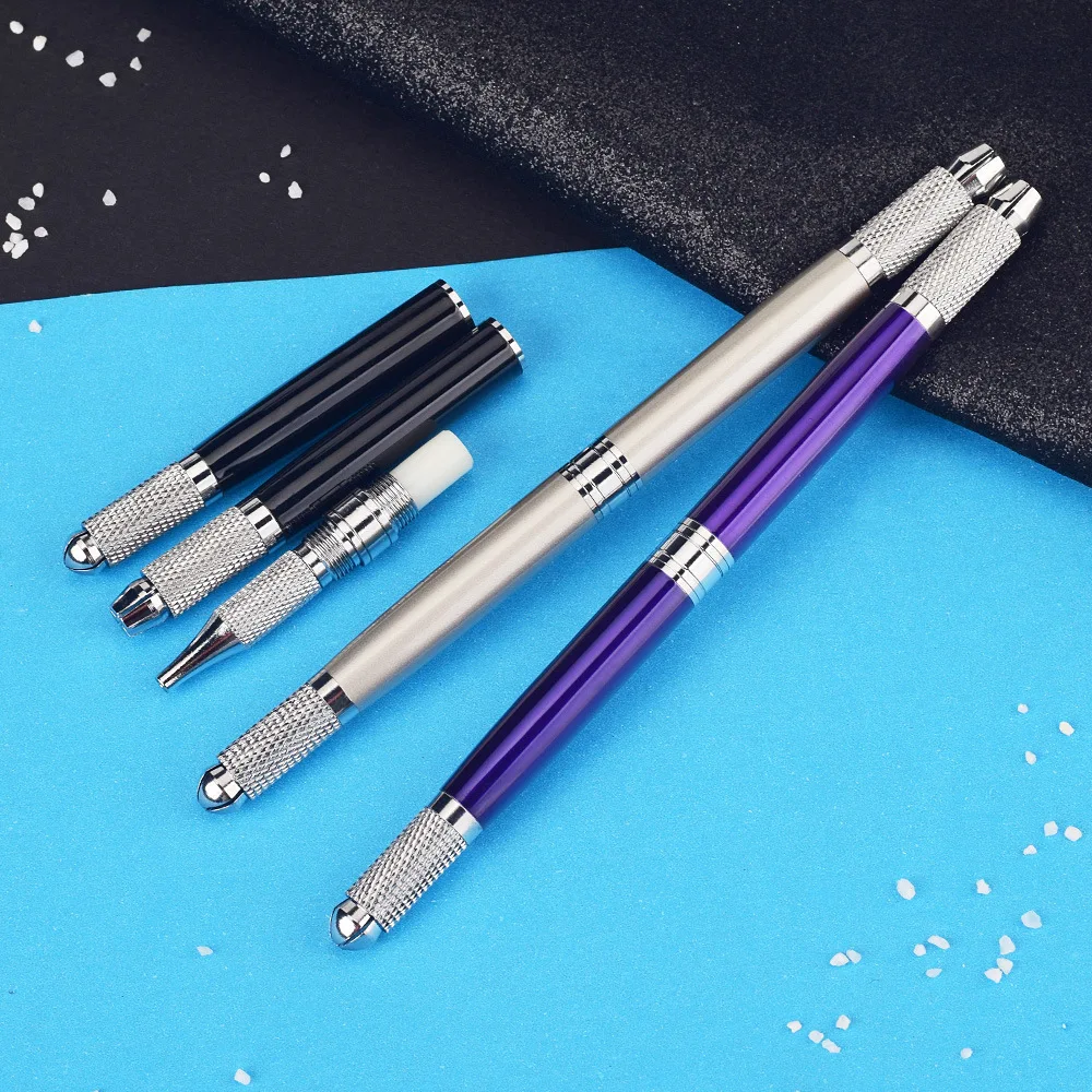 Three purpose eyebrow tattoo handmade pen, multifunctional line pen Flat tailed waistline eyebrow pencil