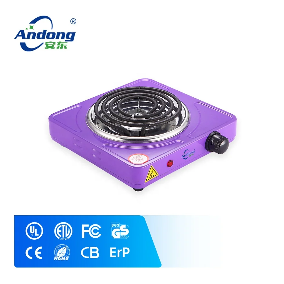 Andong 1 большая катушка горячей панели фиолетовая портативная кухонная электрическая горелка для приготовления пищи
