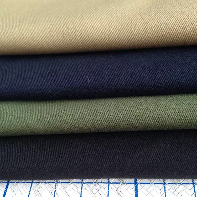 customized woven plain dyed twill white polyester cotton 65/35 school uniform  garment  fabric