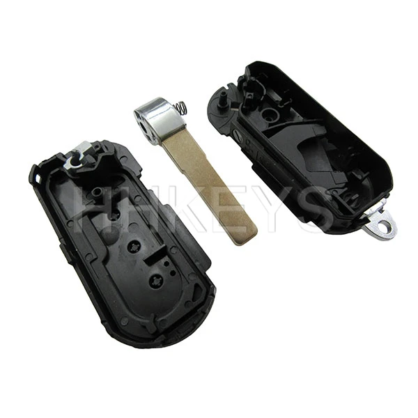 Best quality 3 buttons remote flip car key case cover with logo for Fiat 500