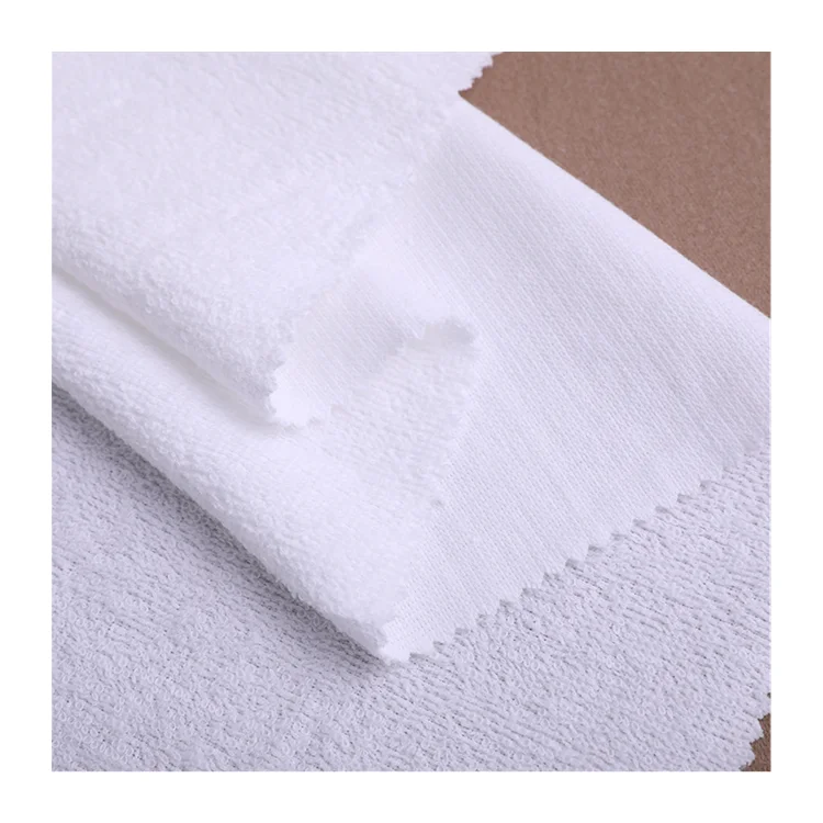 Factory Custom Plain  100% Cotton 200 GSM Towel Fabric for Bath Towel For Bib