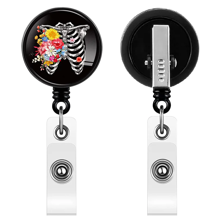 Оптовая продажа с фабрики, персонализированный выдвижной медсестринский пластиковый держатель для удостоверения личности, аксессуары, катушка для Бейджа