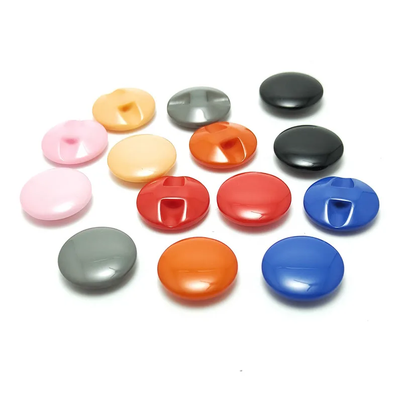Shank Matte Black OEM Color Flat Designer Resin Plastic Suit Jacket Coat Button for Blazer Clothing