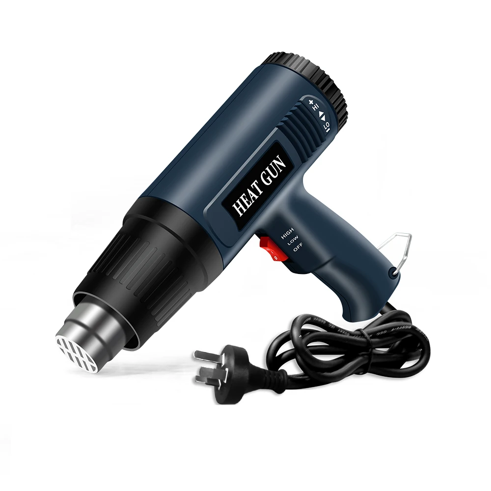 Adjustable LOW/HIGH Air Flow Speed Industrial Home Heat Tools 2000W Heat Gun with Output Hot/Cool Air
