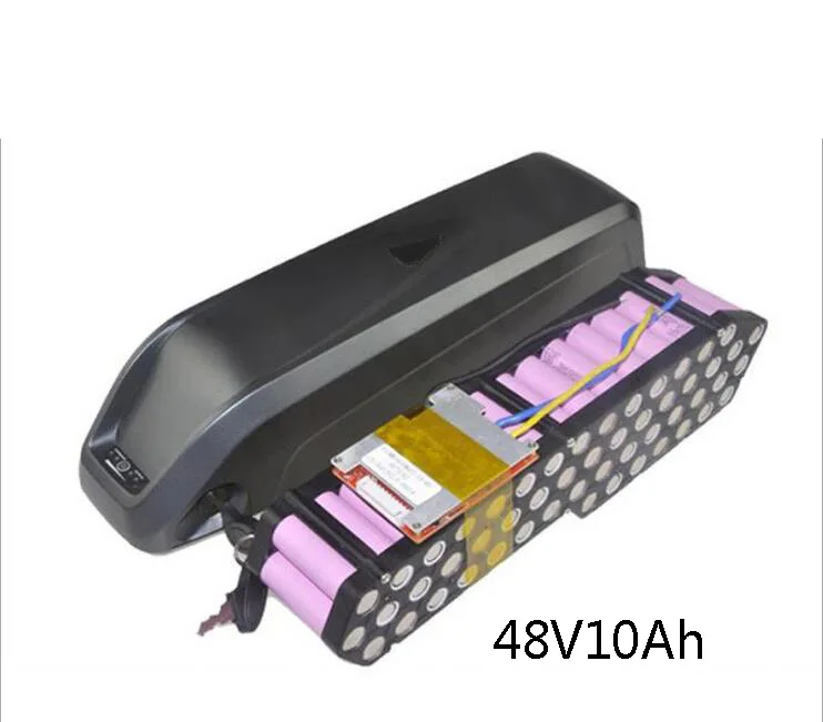 Custom 48v 20Ah 52V 20ah rear frame electric bicycle bike battery pack lithium ion 18650 battery with BMS