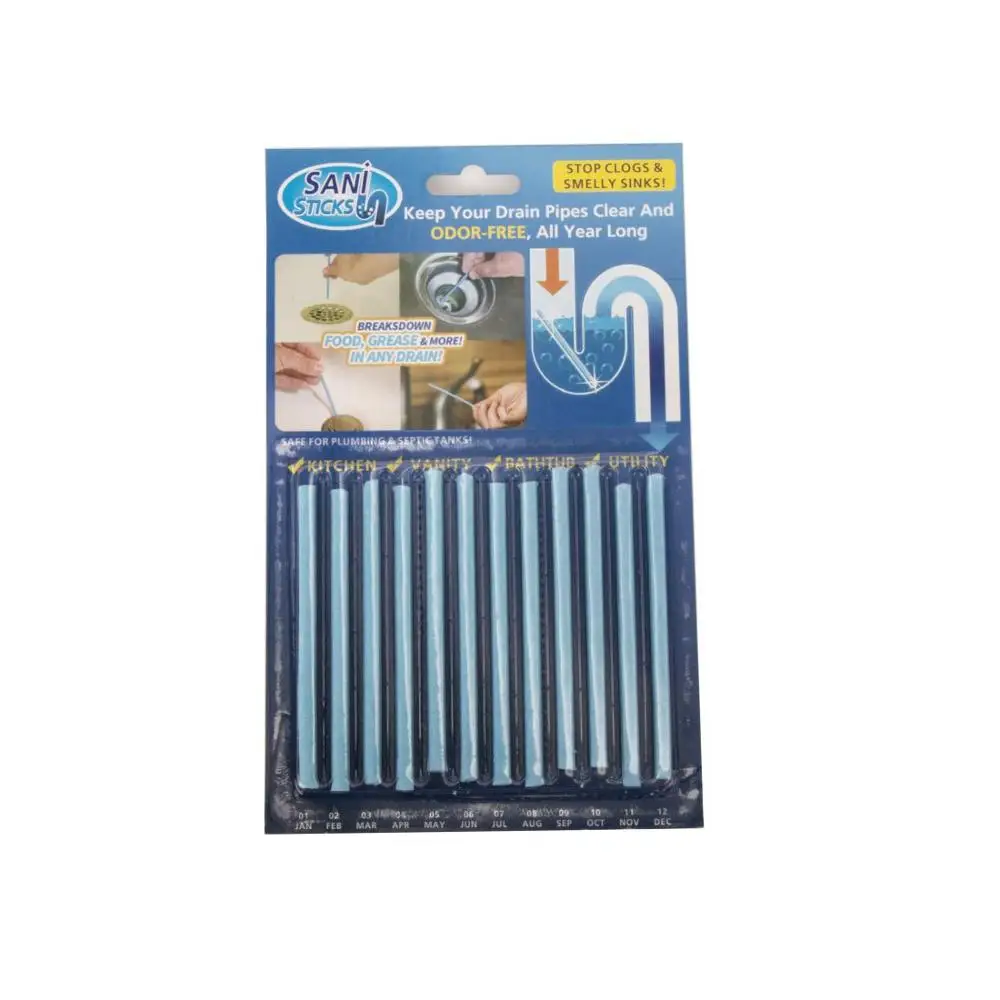 keep drain pipe cleaner sticks toilet bathroom kitchen cleaner drain and sink cleaner sticks