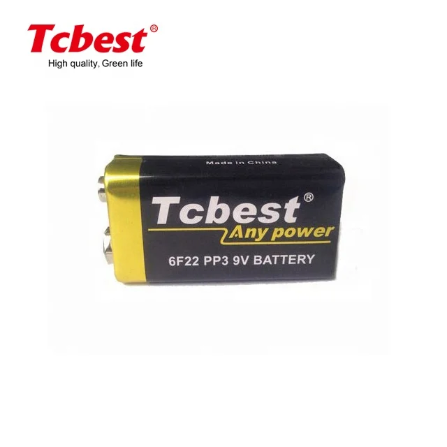 Wholesale Price 6F22 9v High Power Carbon Zinc Battery for Remote Control Toys Consumer Electronics Tools Home Appliances
