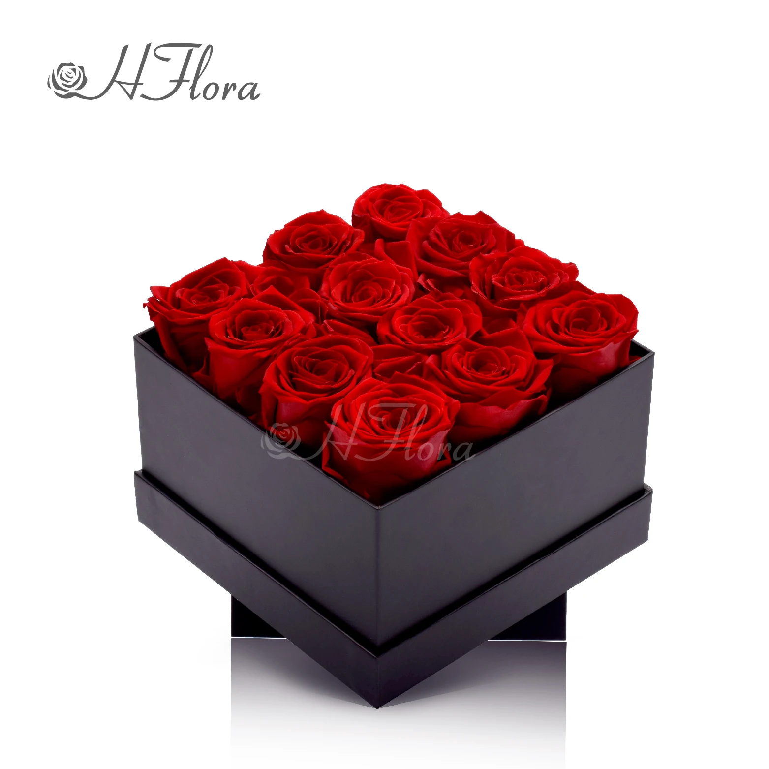 Valentine Gifts Forever Immortal Everlasting Decorative Real Touch Flowers Gold Long Life Eternal Preserved Roses in Box Gift