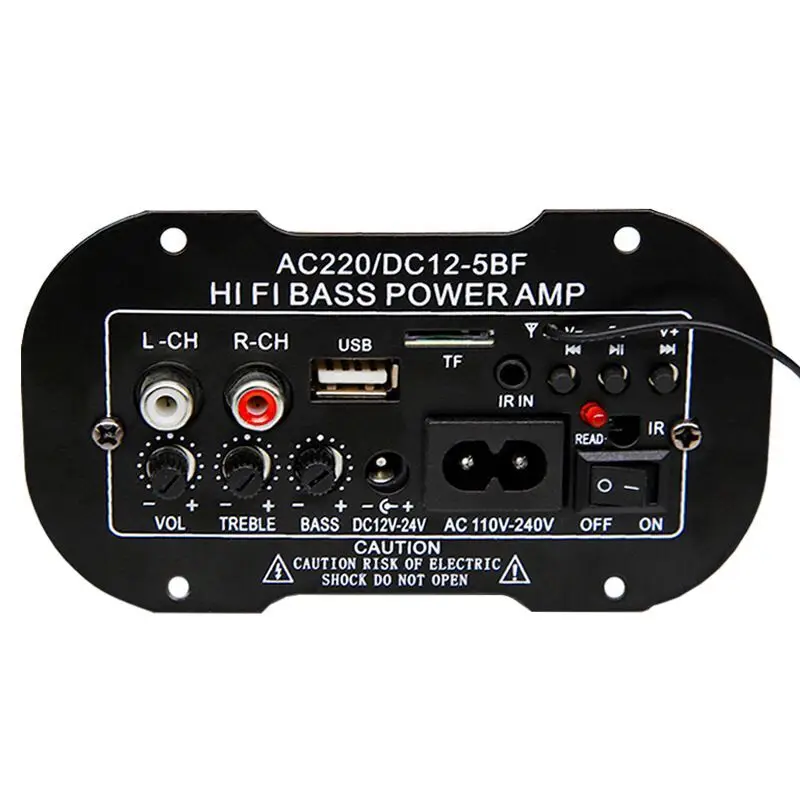 120W саб Вуфер высокой мощности Hi-Fi усилитель басов доска поддержка MP3 декодирования 12V/ 24V/ AC100V-240V
