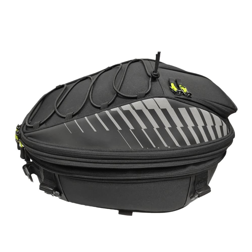 Motorcycle Tail Bag,Seat Bag,Dual Use Motorcycle Waterproof Bag for Motorbike - with One Extra Motorcycle Cargo Net