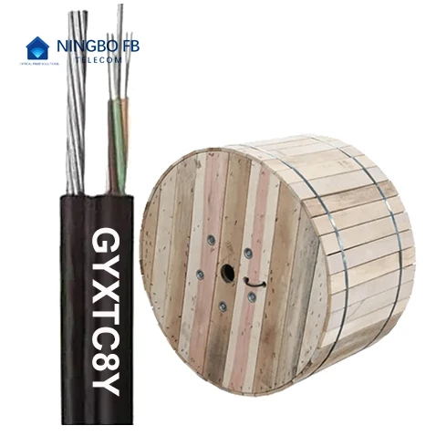 GYTC8Y optical fiber cables supplier Figure 8 Cable Self Supporting Aerial Outdoor drop cable Armored Single Mode price