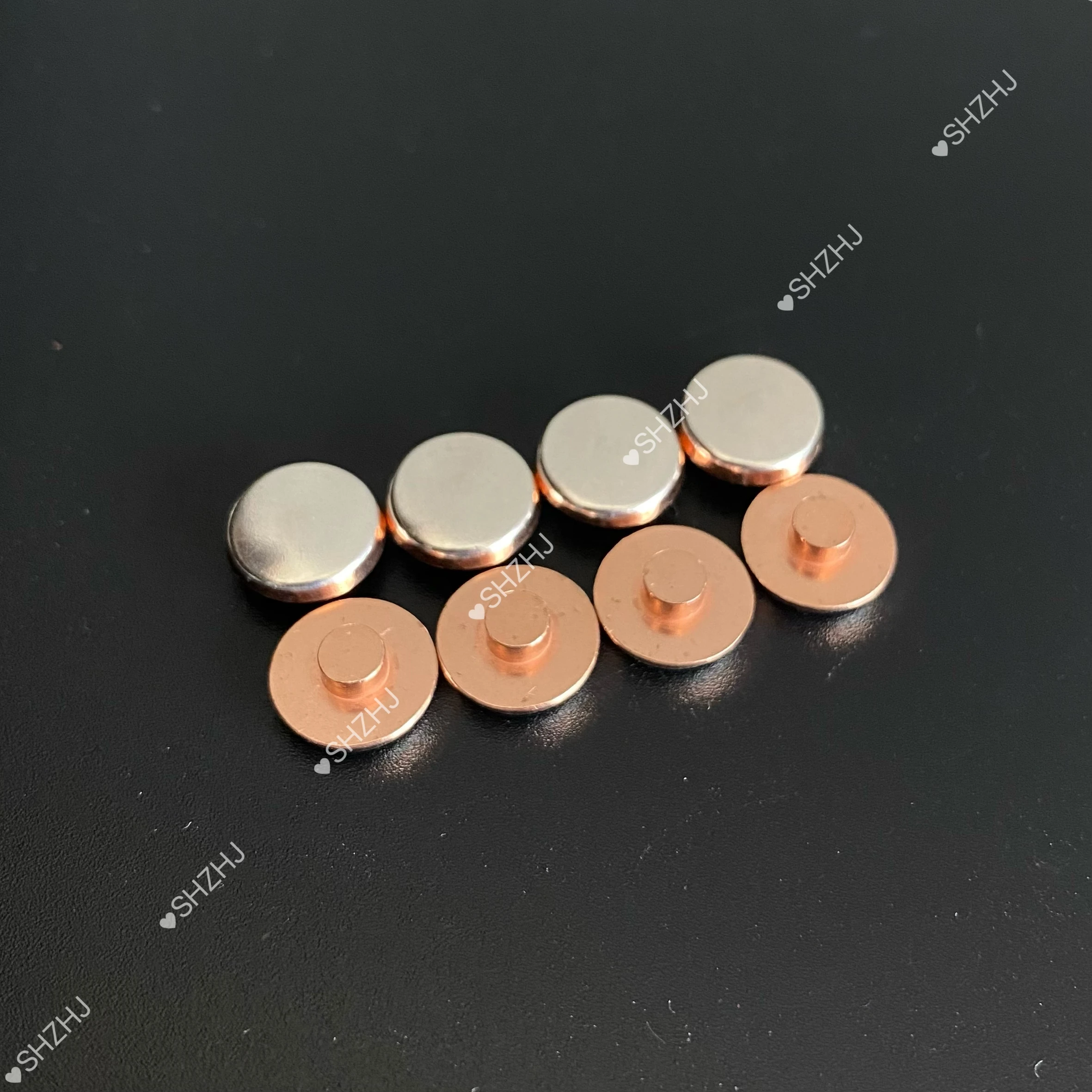 Manufacturer Custom Fasteners Manufacturer Electrical copper agsno2 bimetallic silver contact rivets