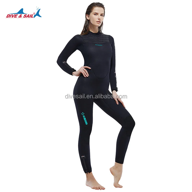 5MM Neoprene CR suit Swimming Scuba Diving Warm full body Velvet Lining Snorkeling Wetsuit with back zipper