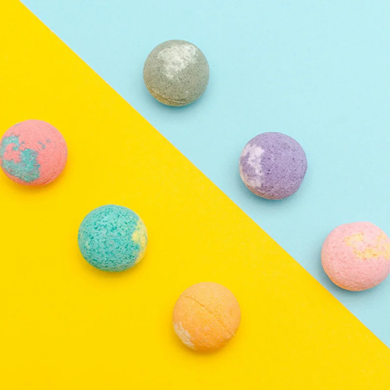 Organic Bath Ball Natural Ball Bath Mini Bath Spa Bomb Enriched with Essential Oils Hydrating Dry Skin