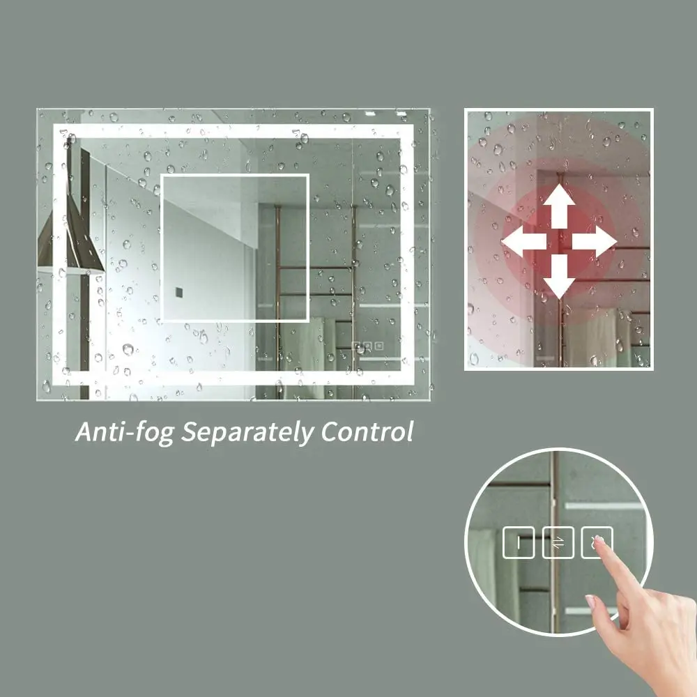 Modern Big Wall smart make up himirror beauty  led  Illuminated Hotel  Mirror Bath mirror