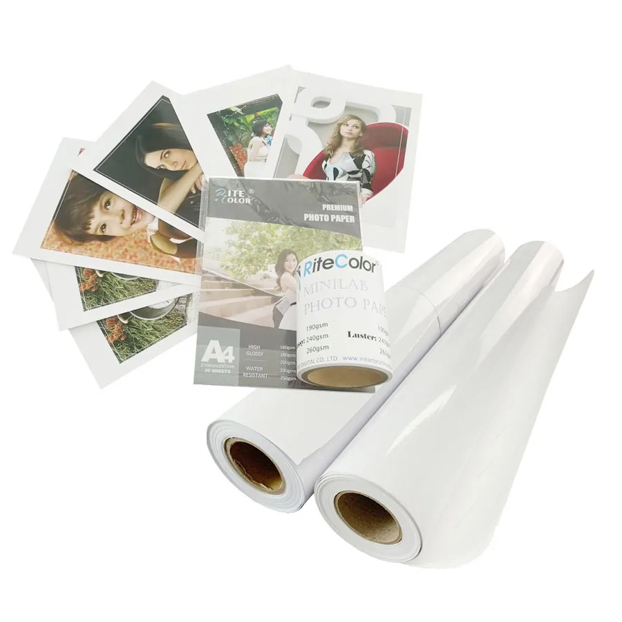 Cast Coated 230gsm A3 Sheet Photo Paper A4 Glossy Photoraphic Paper