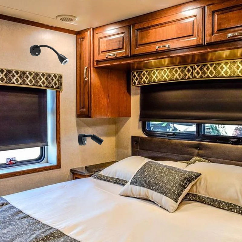 Quality Boat Light Ship Wall Surface Mounted Lamp Led RV Reading Light Touch Switch USB touch switch reading lamp led light