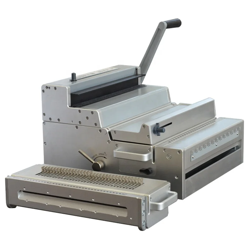 Полуавтоматическая штамповочная машина формата A3 для бумаги и двухпроводная металлическая обвязочная