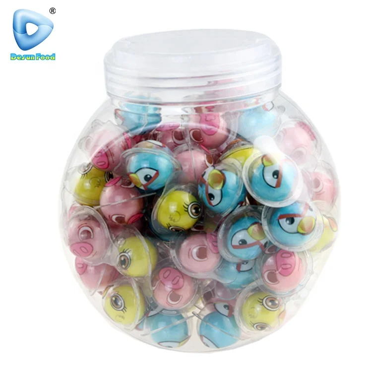 China wholesale animal shapes bubble gum center filled chewing gum