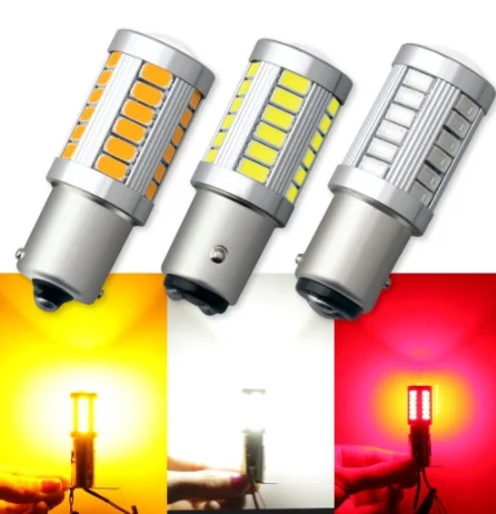  UNJOYLIOD LED 33SMD P21W BA15S 1156 5730 автомобильные парковочные задние лампы Автомобильные светодиодные фонари заднего хода сигнальный сигнал