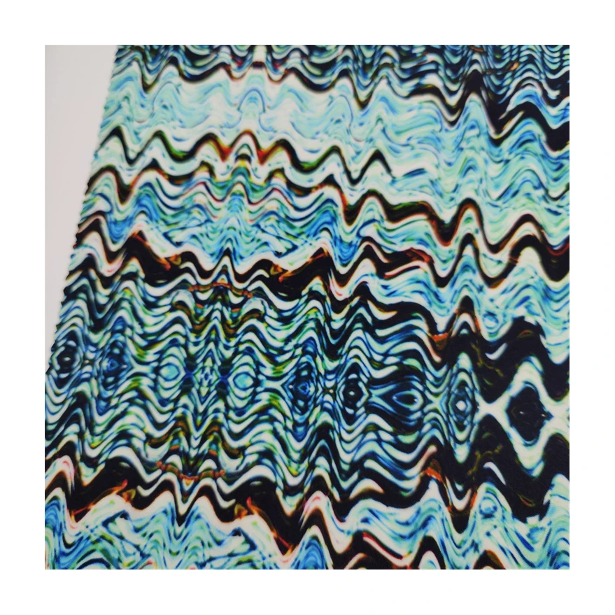 Wrinkle-Resistant Digital Print Swim Fabric 200Gsm 82% Nylon 18% Spamdex Fabric For Swim Wear/Sportswear