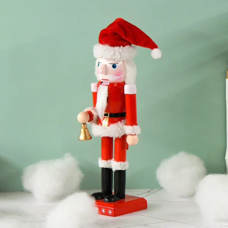 25cm Creative New Nutcracker big red Santa Claus doll Christmas holiday decoration cross-border in stock