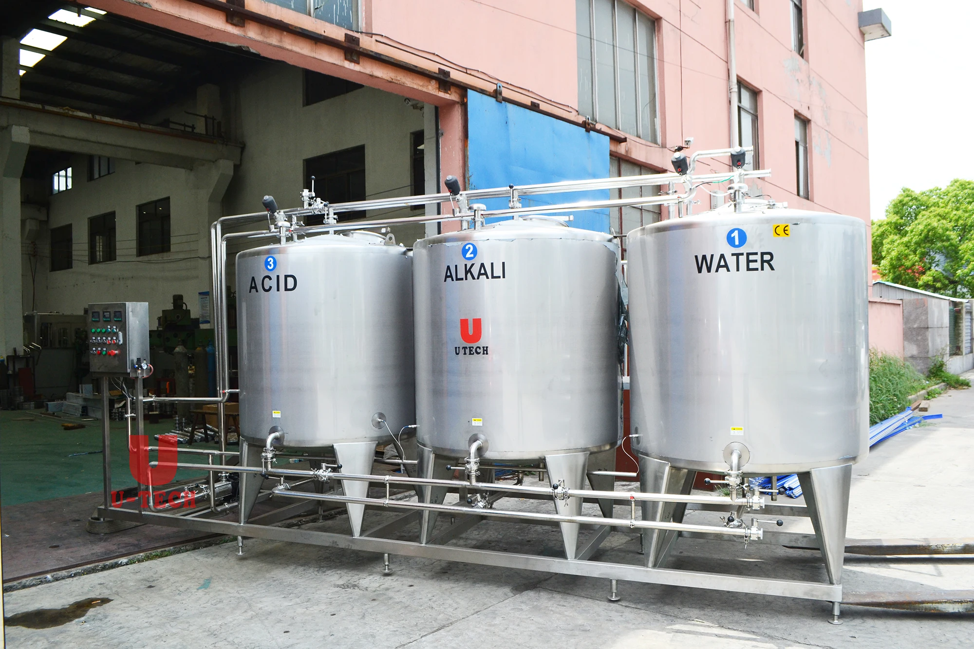 Full automatic tank washing machine milk beverage beer brewery cip cleaning