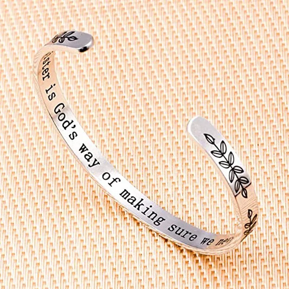 New Product Ideas Faith Christian Jewelry Stainless Steel Cuff Bracelets Wholesale Custom Religious Jewelry Bracelet Bangle
