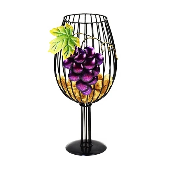 Wine Glass Cup Shape Wine Cork Holder
