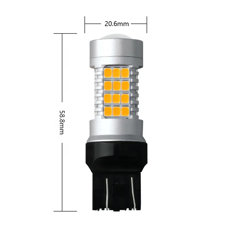Автомобильные светодиодные дневные ходовые огни T20 W21W 7440 BA15S BAU15S 1156 2835 указатели поворота стояночные стоп-сигналы