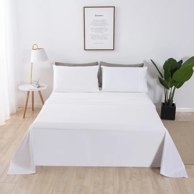 Wholesale 1000 Thread Count 100% Egyptian Cotton Flat Bed Sheet Sets