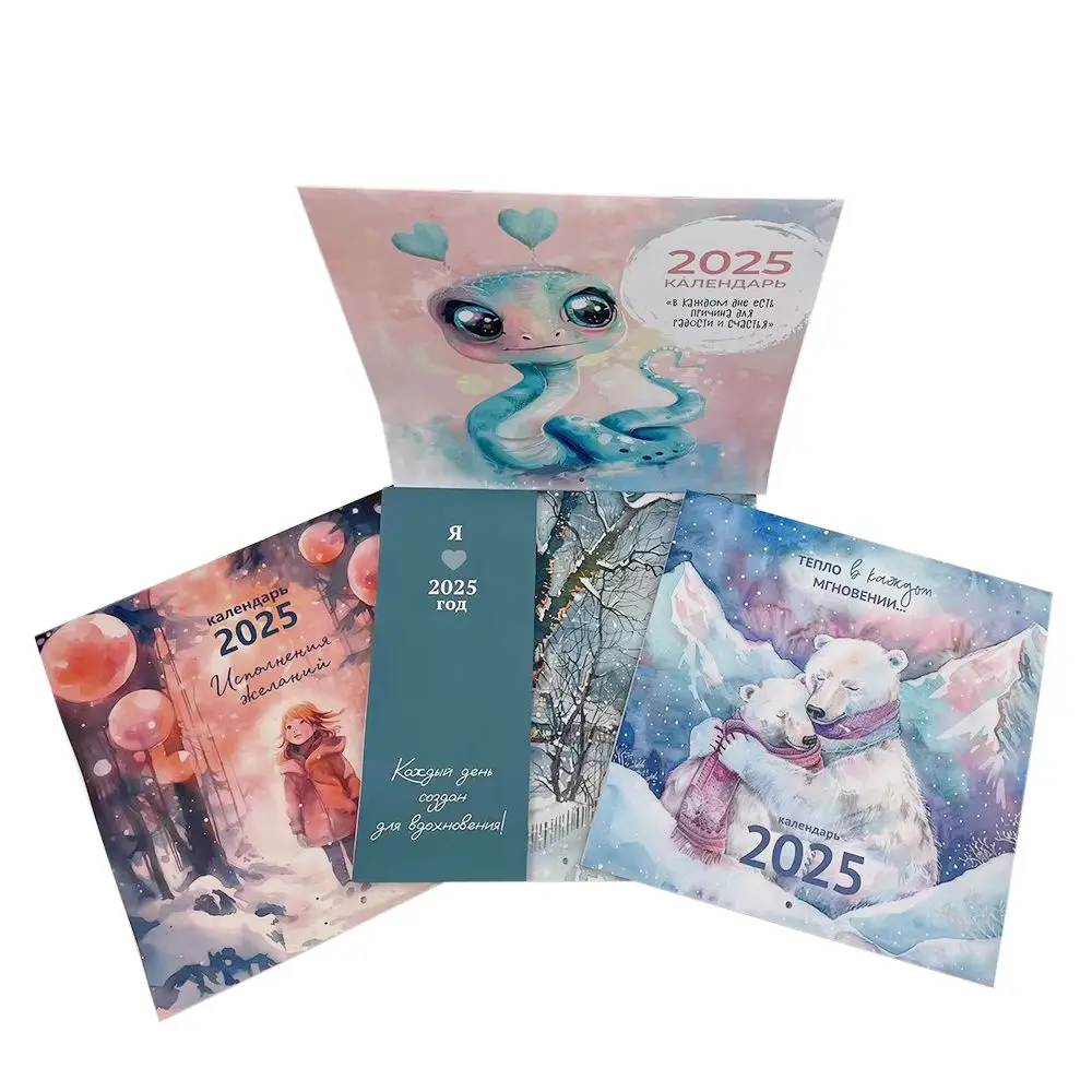 Desktop calendar 2024 perpetual calendar Wire-O Binding desk calendar high face value ins office