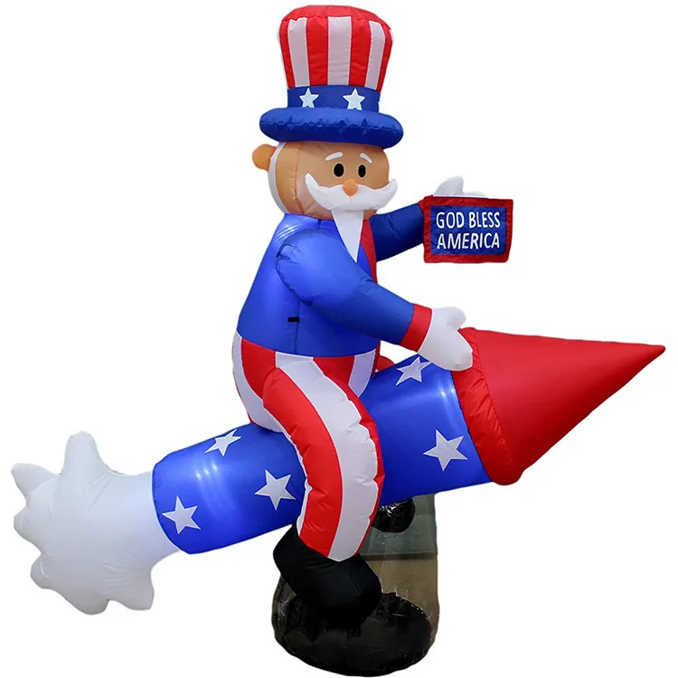 Hot Sale Inflatable Advertising Model celebrate Independence Day Inflatable model