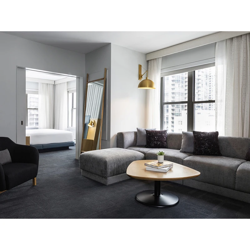 TAISEN hotel casegoods Elegant Modern USA Hotel Furniture Bedroom Sets 5 star