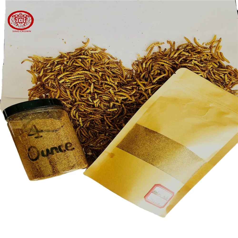 High Protein Customised Birds Food for Fishes Reptiles in Bags 100g Factory Directly Supply  mealworm superworm