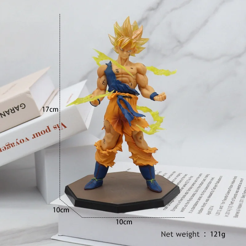 17cm Super Saiyan GoKu PVC resin Model Toy Anime action Figures Anime Dragon Z Balls Fashion Wholesale Products Dragon Z ball