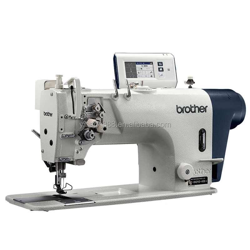 Высокое качество Brother матрице nexio T-8421D Двойная игла ЖК-дисплей с сенсорным экраном одноигольная Промышленная швейная