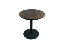 Round Black Walnut Coffee Table Top  live edge 915 x 915 x 45mm
