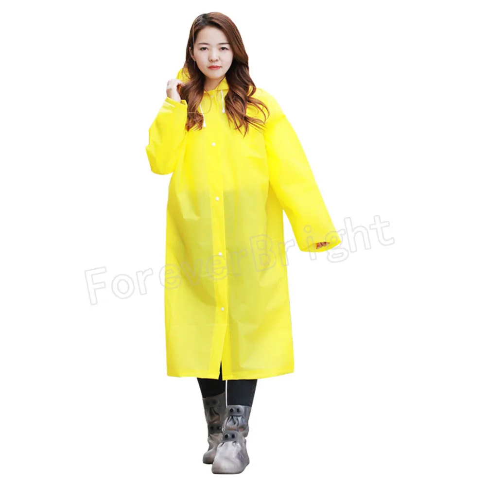 High-quality frosted EVA raincoat with backpack cover