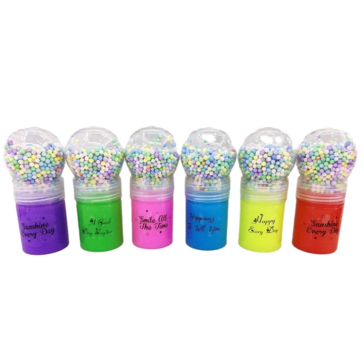 New spiral bottle pearl crystal mud Non-toxic Clear Slime Little Torch Motorcycle slime