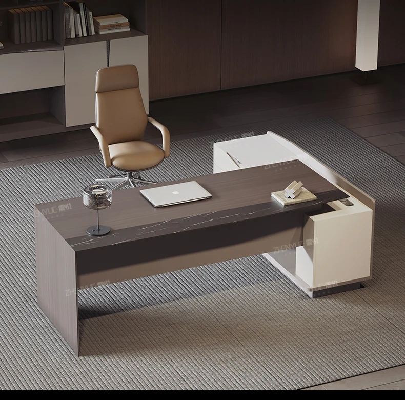 Офисный стол руководителя менеджера Офисная мебель президента Роскошный и стул комбинация Компьютерный босса
