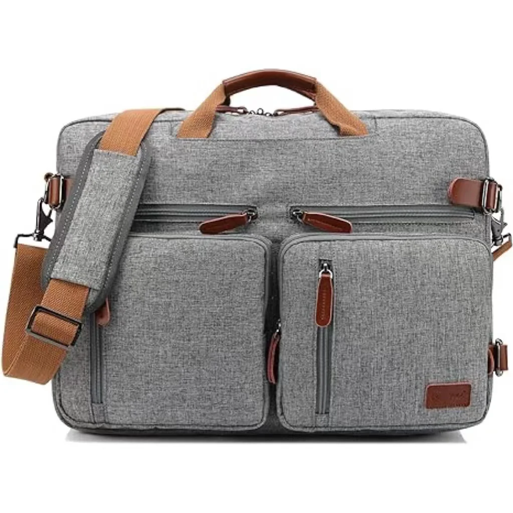 Convertible Backpack Messenger Shoulder Bag Laptop Case Handbag Business Briefcase Multi-functional Travel Rucksack