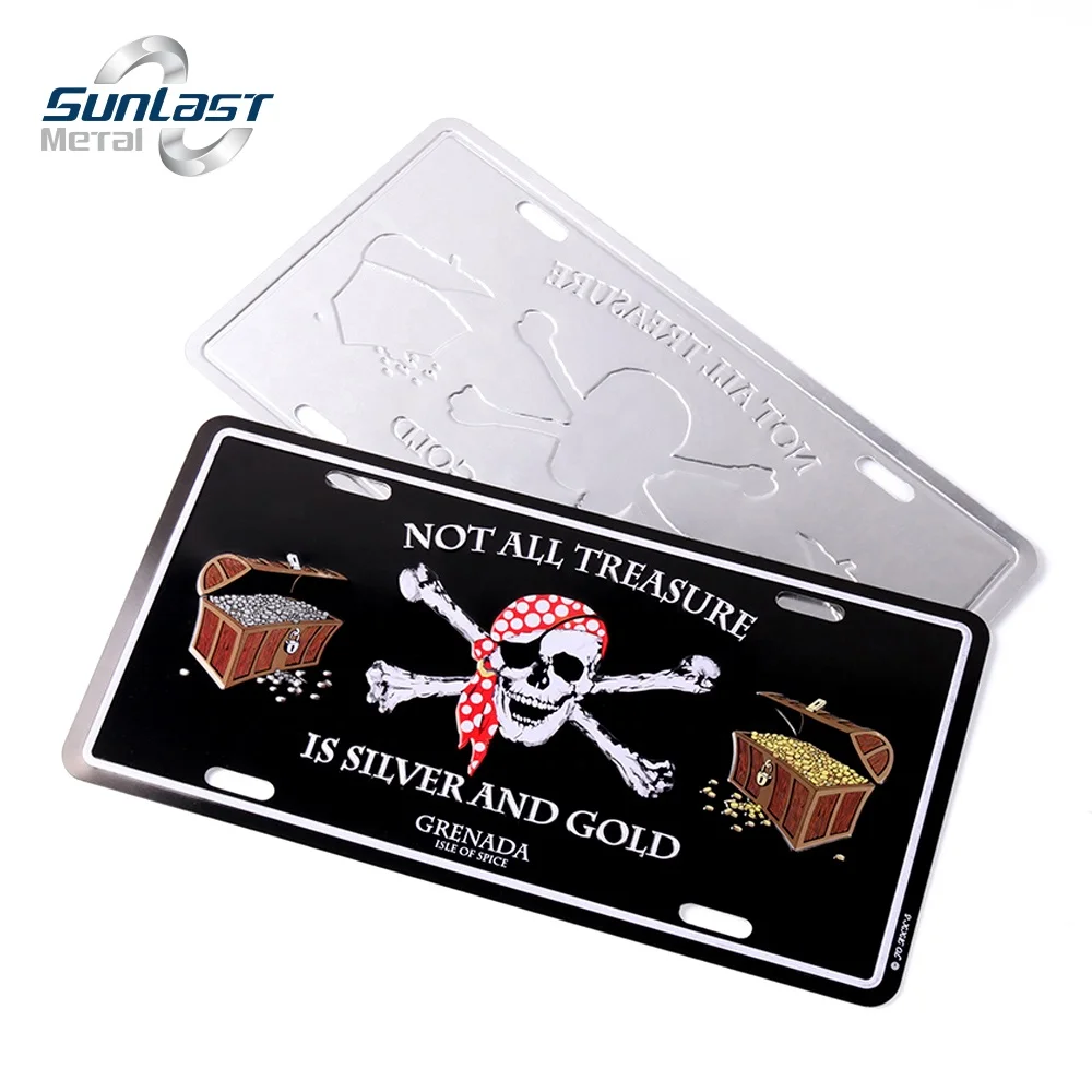 Изготовленный на заказ США украшение тисненый логотип сувенирный металлический номерной