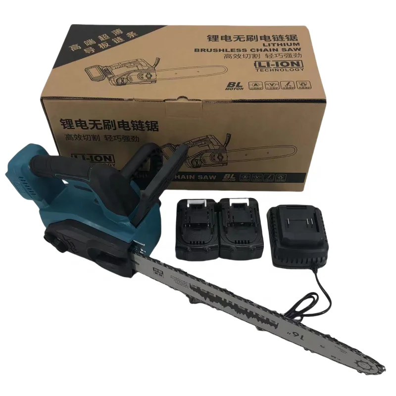 16 Inch Cordless Portable Steel Electric Chainsaw 2 Stroke Industrial Grade Hand Model OEM Supported Reach Wood Cutting